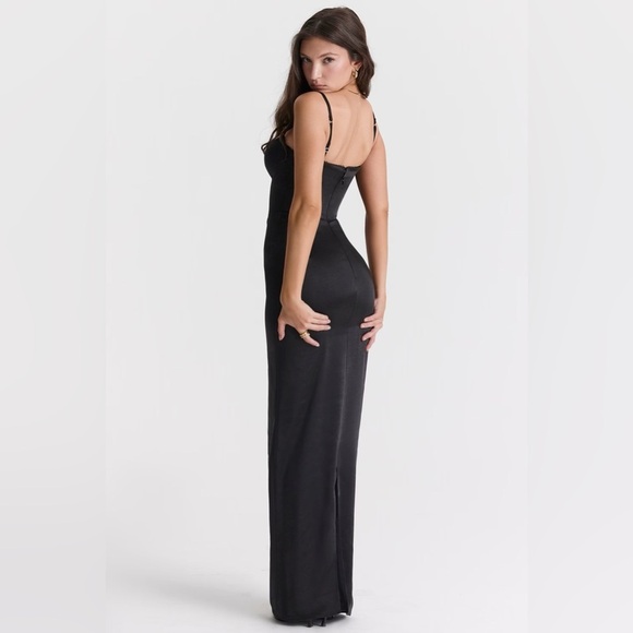 House of CB Stefania Black Corset Maxi Dress XL - Picture 6 of 10